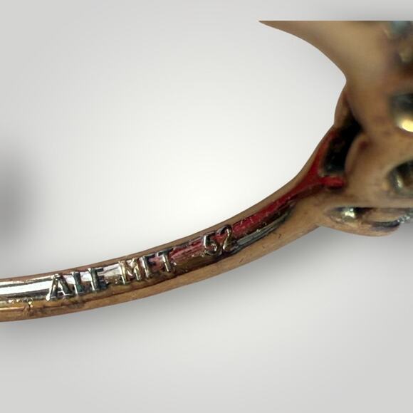 Pandora 14k Rose Gold-Plated With CZ Three-Stone Ring 52 - Picture 3 of 5